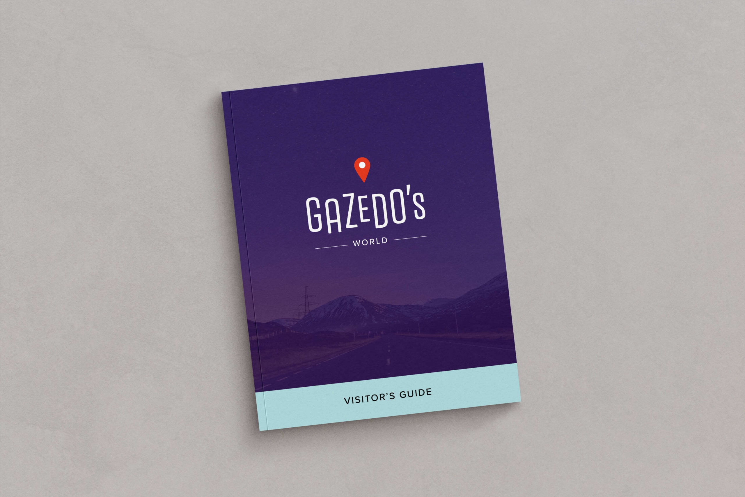 Branded Visitor's Guide collateral for Fort Worth personal driver and concierge, Gazedo's World. Branding and collateral design by London Sharay Design.
